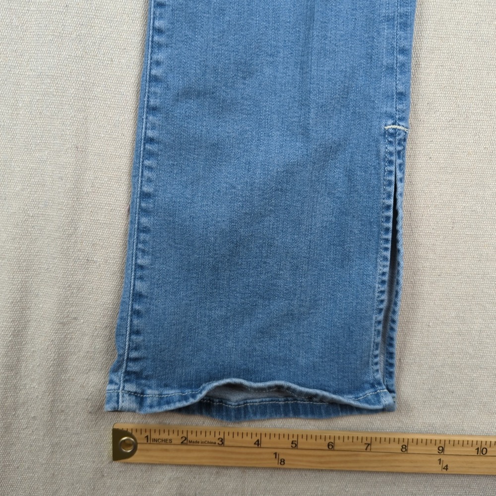 Frame Jeans Womens 28 Blue Le Super High Mini Boot Cut Stretch Split Cuff - Picture 7 of 16